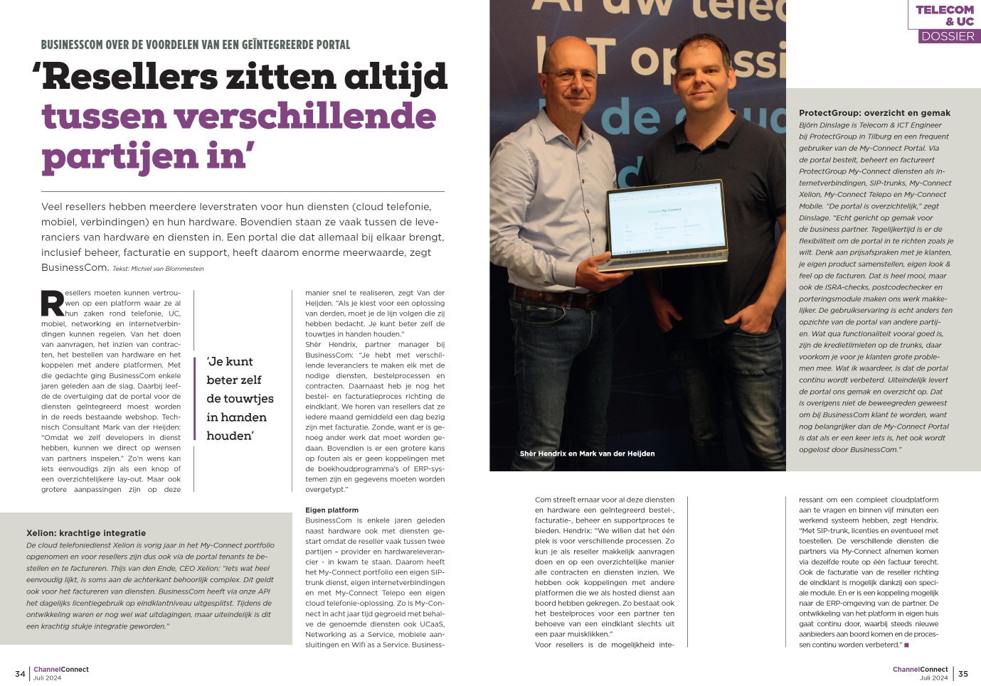 Interview: de voordelen van de My-Connect Portal