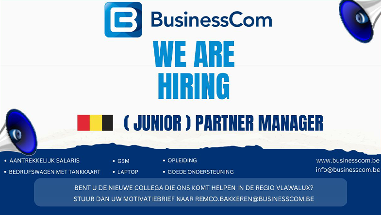 BusinessCom zoekt partner manager voor BeLux